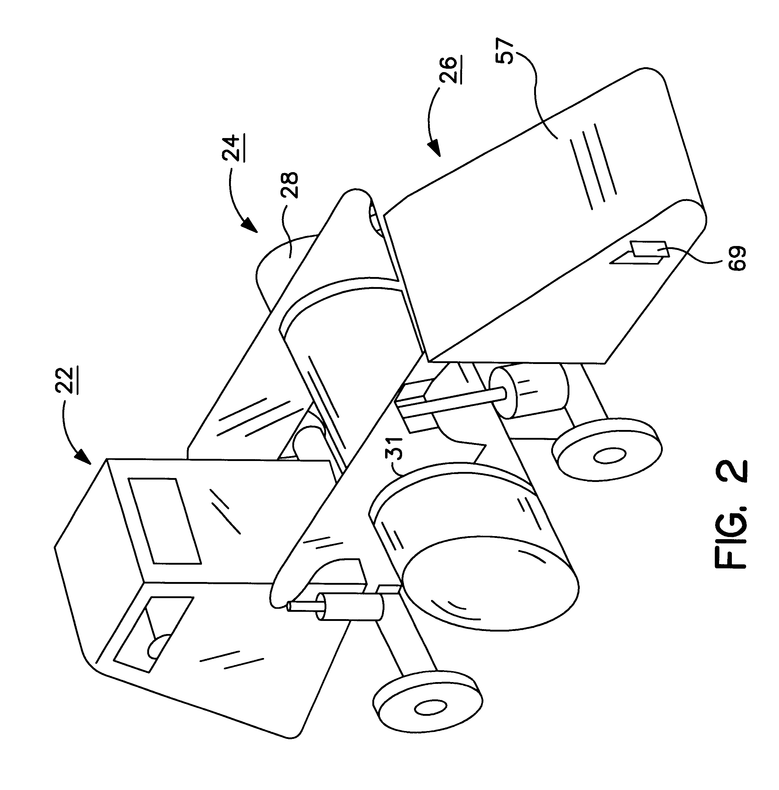 Transport device for hauling a load