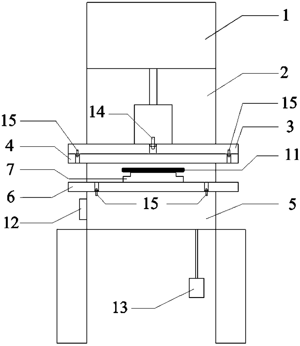 Sampling device and sampling method of geosynthetics biaxial tensile test