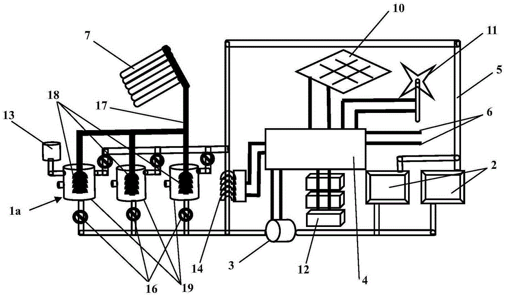 Photoelectric polymerization refrigerating and heating system and method