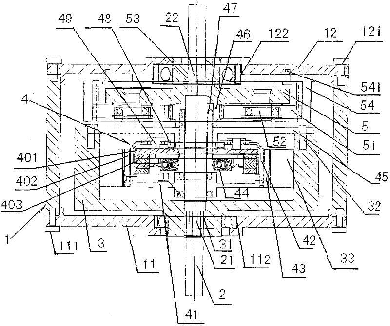 Transmission mechanism of hub drive automatic transmission motor of electric vehicle