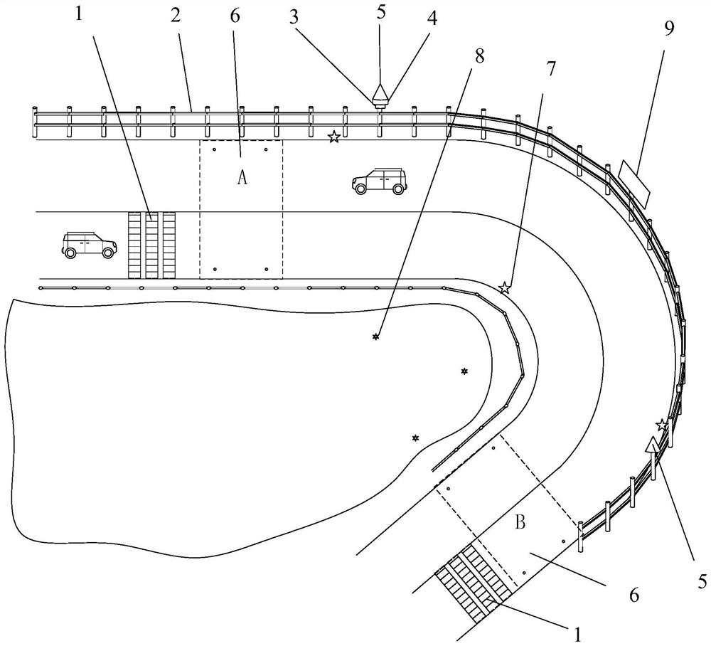 Self-powered road health monitoring system for dangerous road section