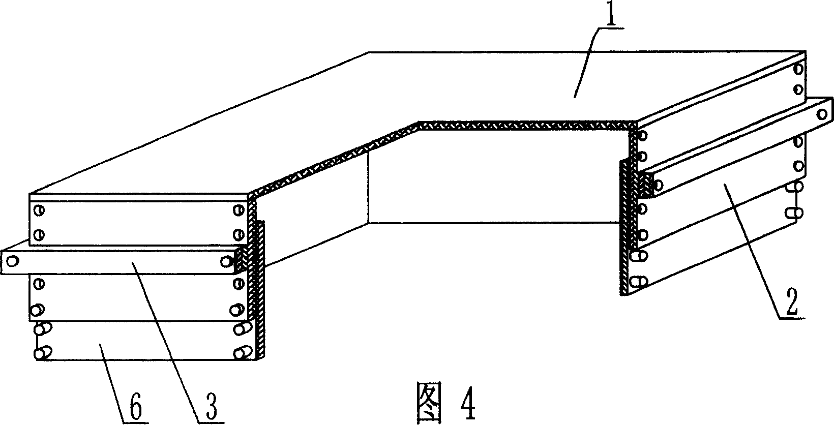 Opening box for concrete structure