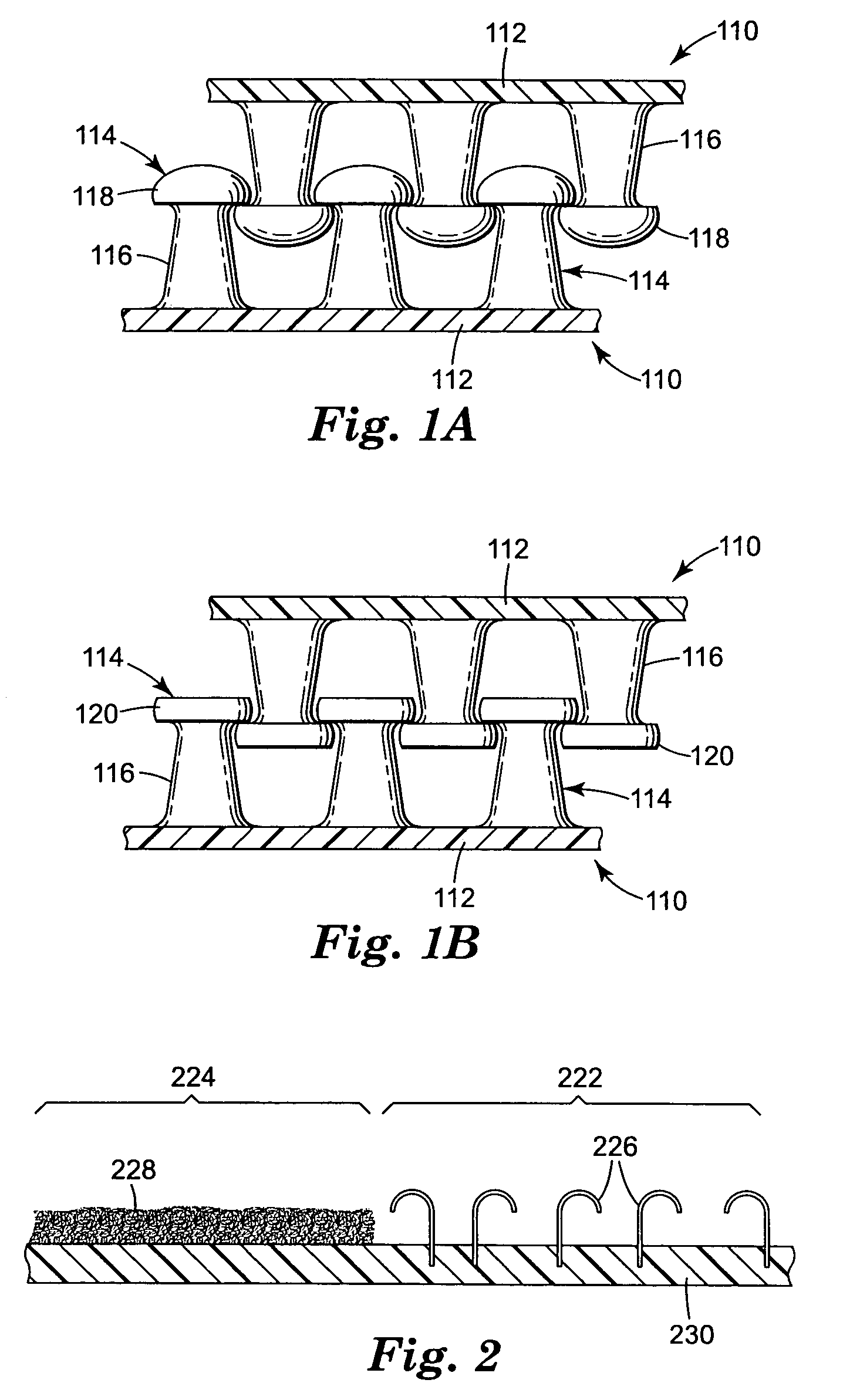 Curable mechanical fasteners