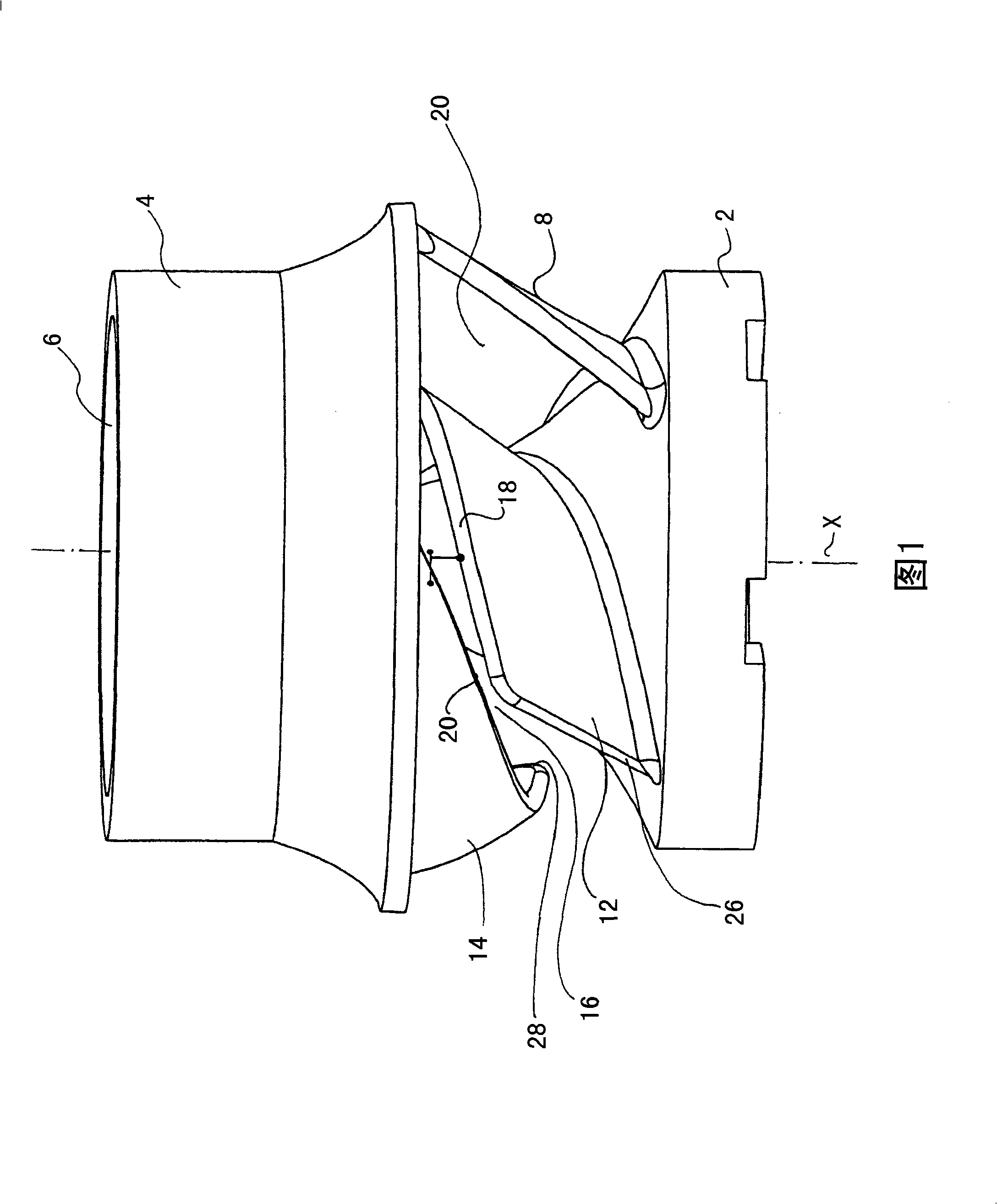 Impeller of a pump unit and corresponding pump unit