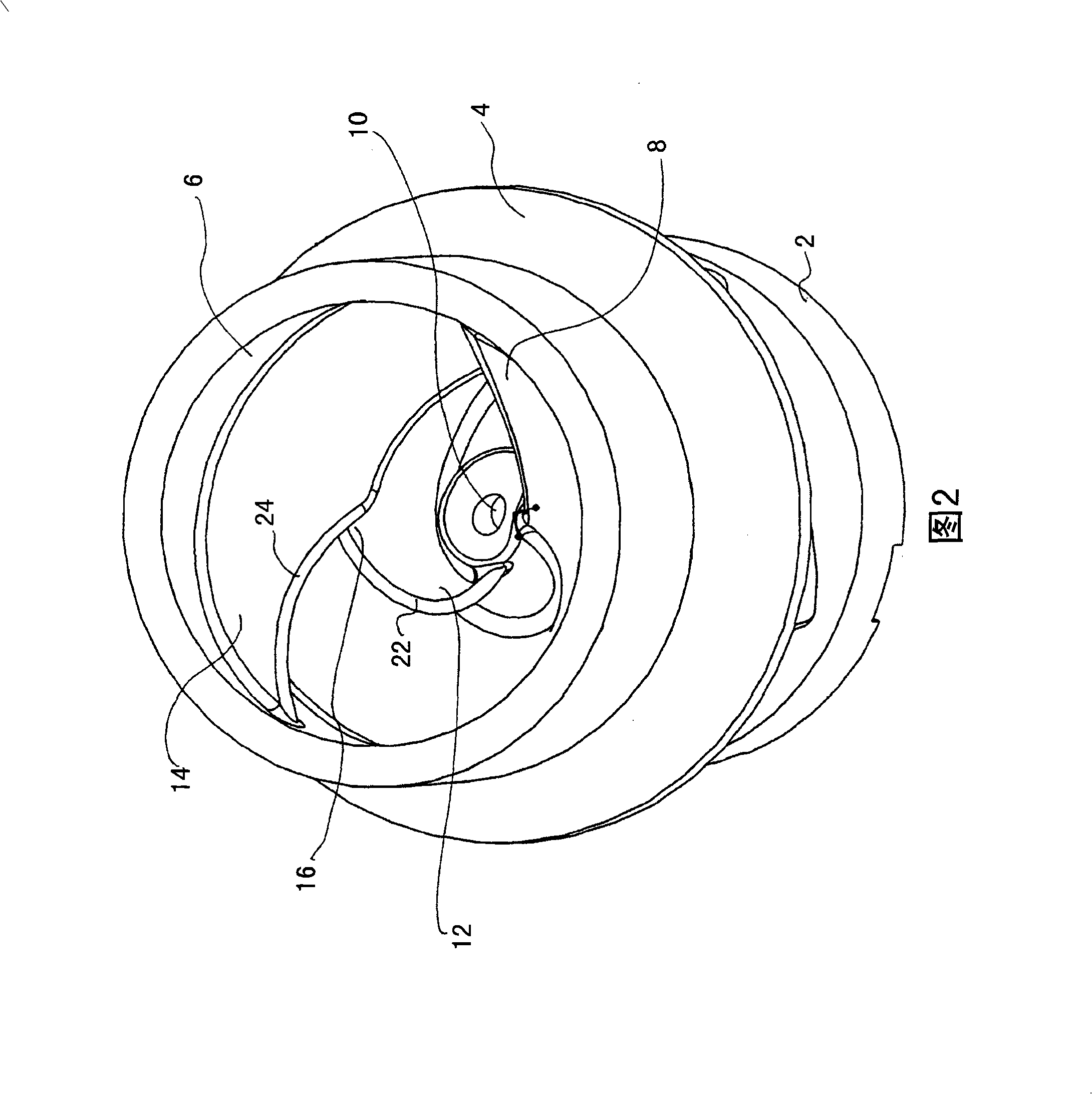 Impeller of a pump unit and corresponding pump unit