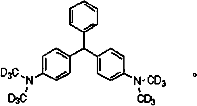 Synthesis method for stable isotope labeled leucomalachite green