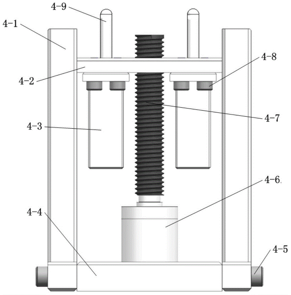 Axial macro-micro adjusting device for optical element in photoetching projection objective lens system