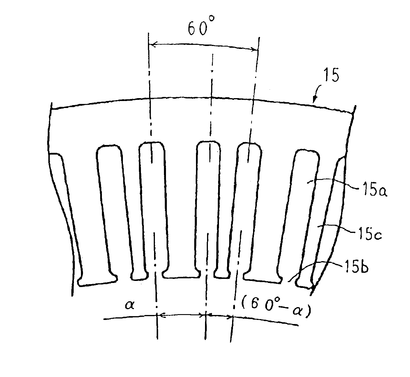 Automotive alternating-current dynamoelectric machine