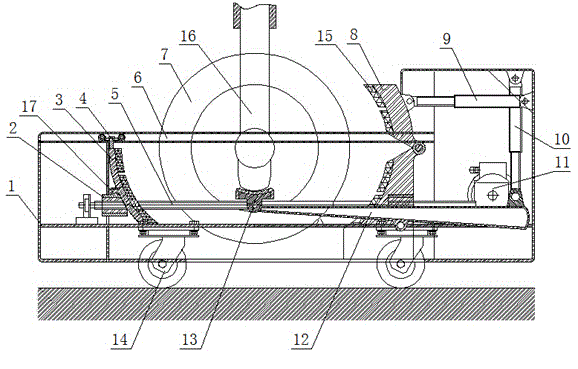 Rescue device for failure emergency of separation of aircraft undercarriages from runways