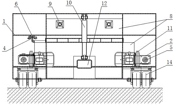 Rescue device for failure emergency of separation of aircraft undercarriages from runways