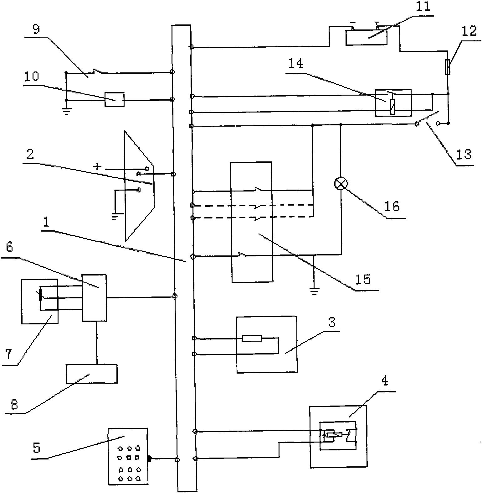 Simple whole machine diagnostic unit of electric control diesel engine