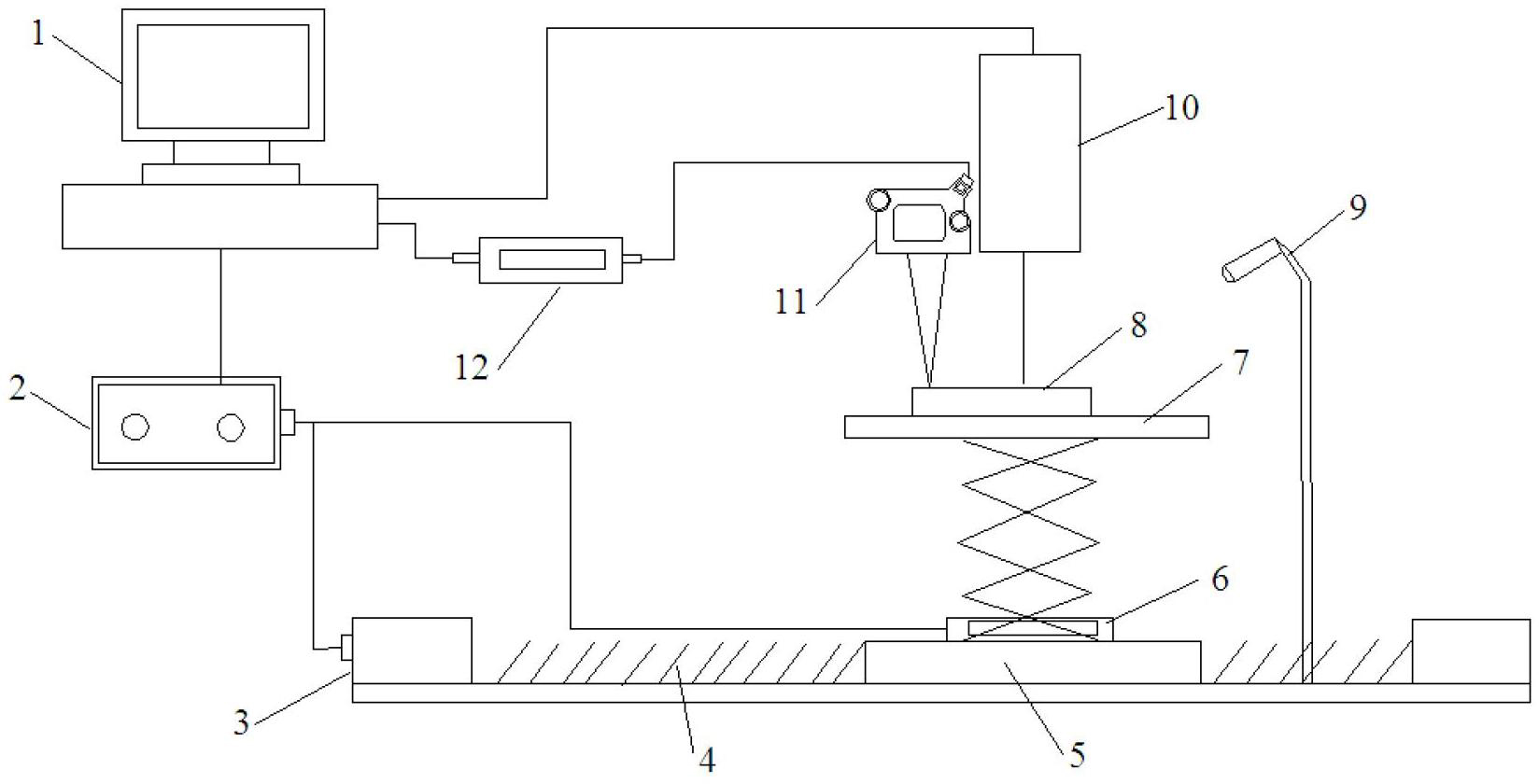 Sample position automatic adjusting device in product quality detecting system