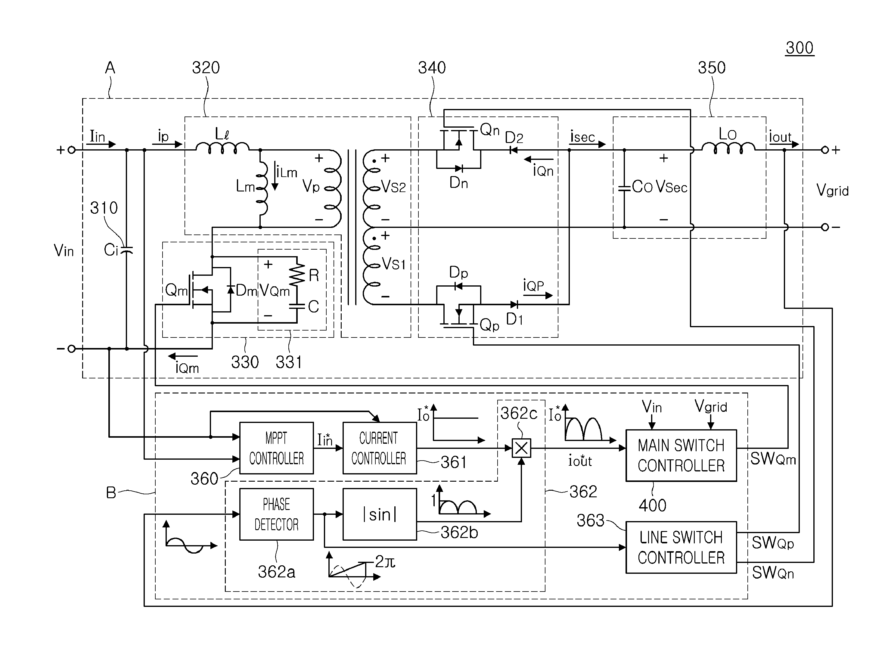 Apparatus and method for controlling switch of flyback converter for solar generating system