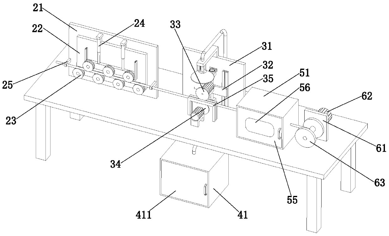 Winding recovery device for power cables