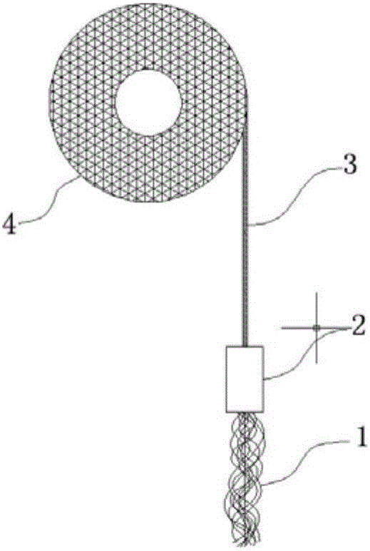 Airflow dispersion and forming method and equipment for continuous functional fiber bundles