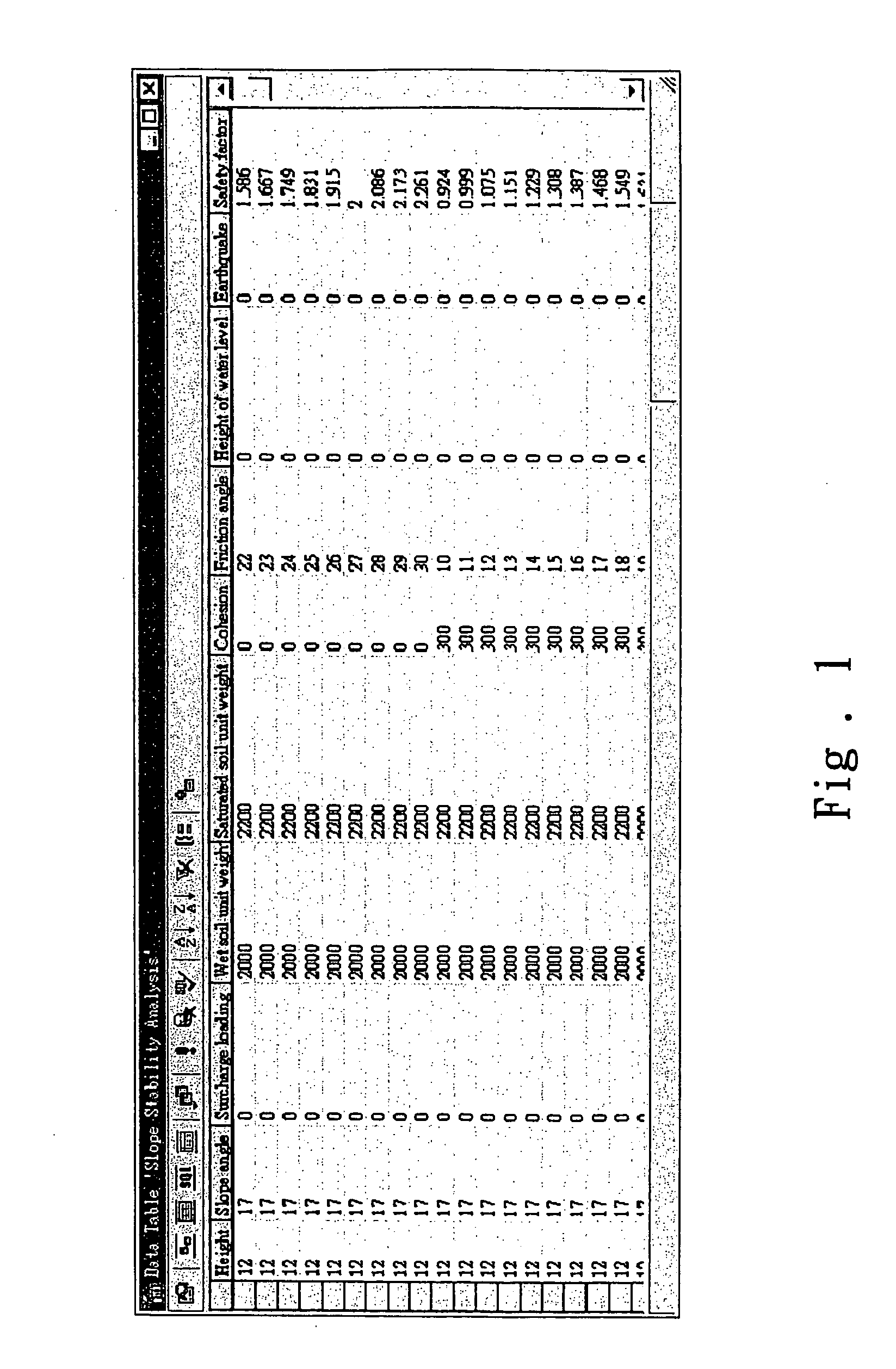 Engineering analysis database and analysis interface thereof