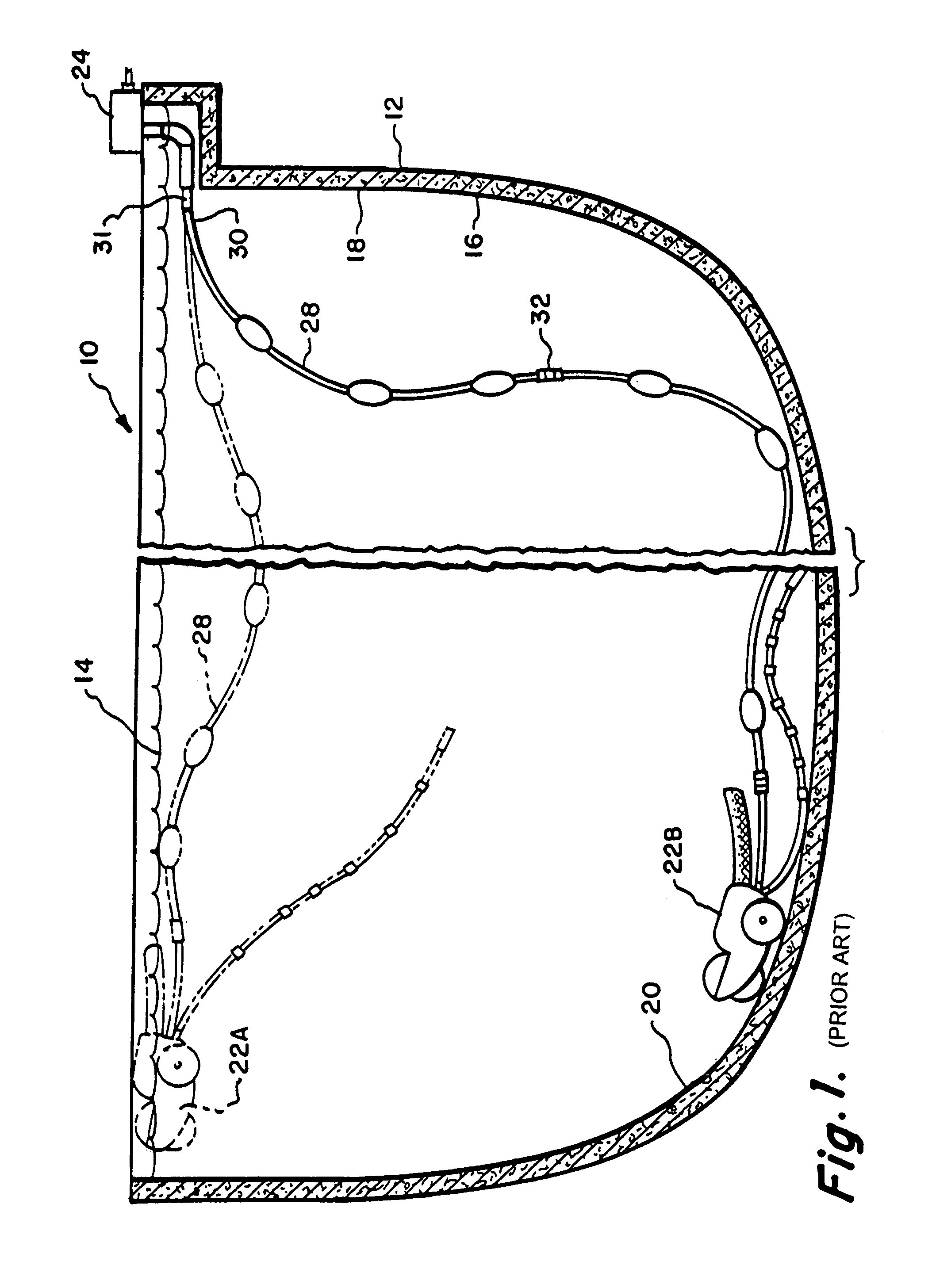 Automatic pool cleaner power conduit including stiff sections