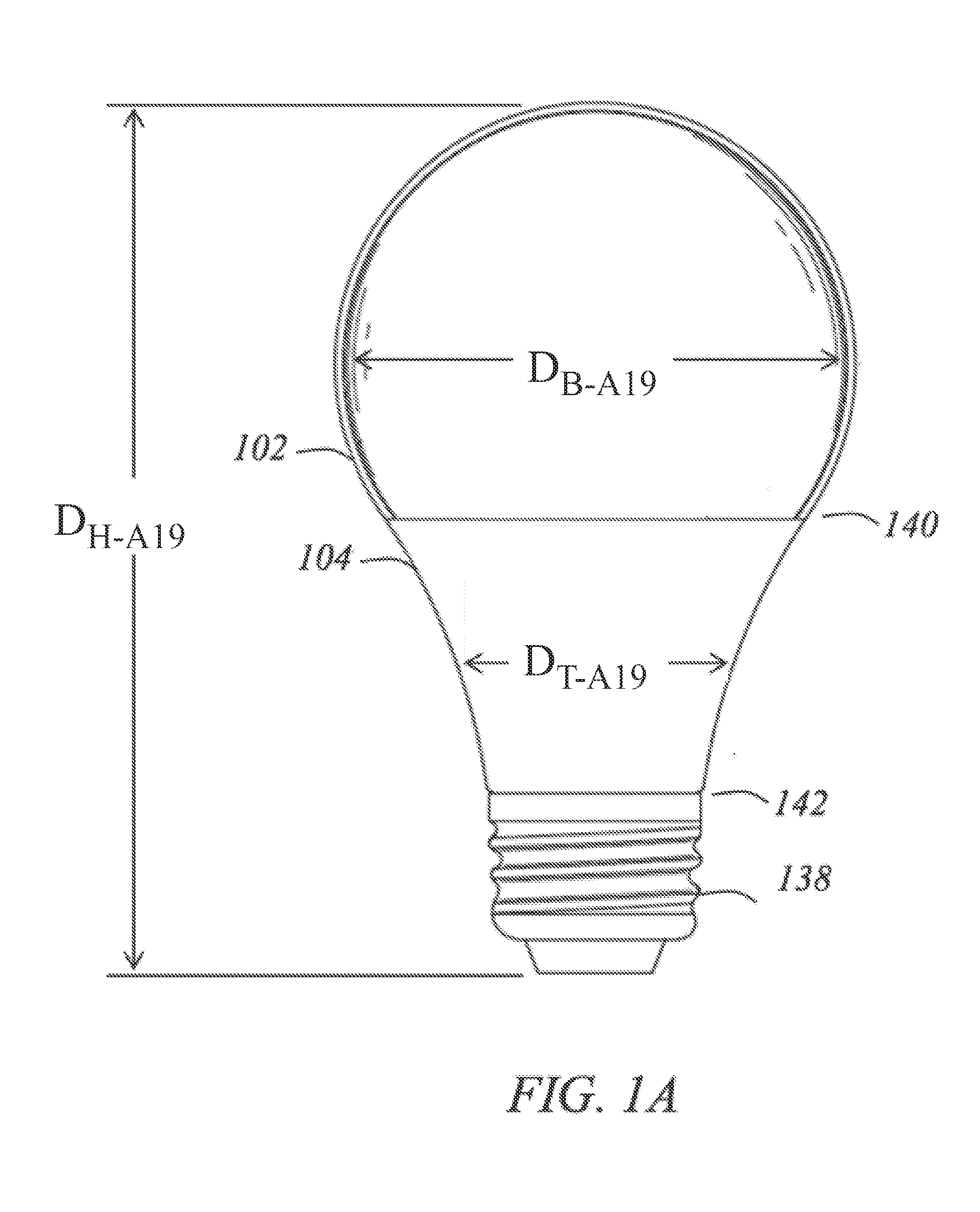 Induction RF fluorescent lamp with burst-mode dimming