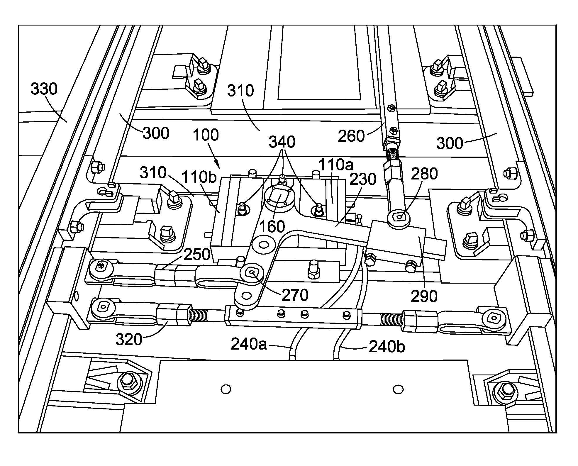 Railway point crank system