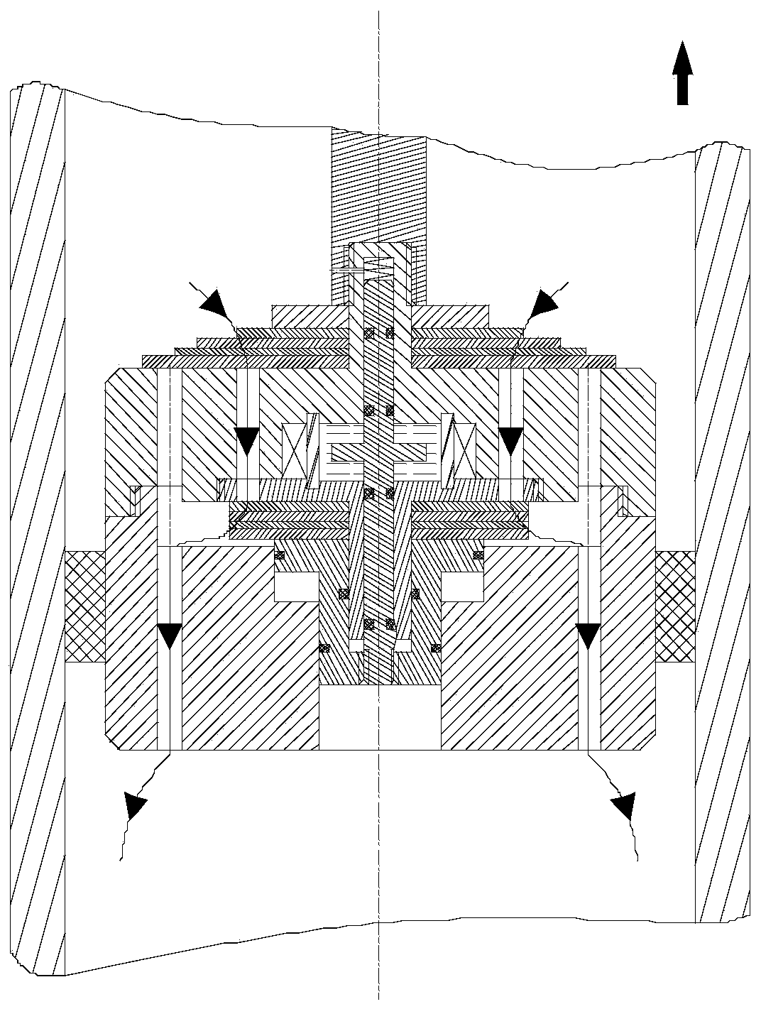 Magnetorheological fluid one-way damping regulation valve