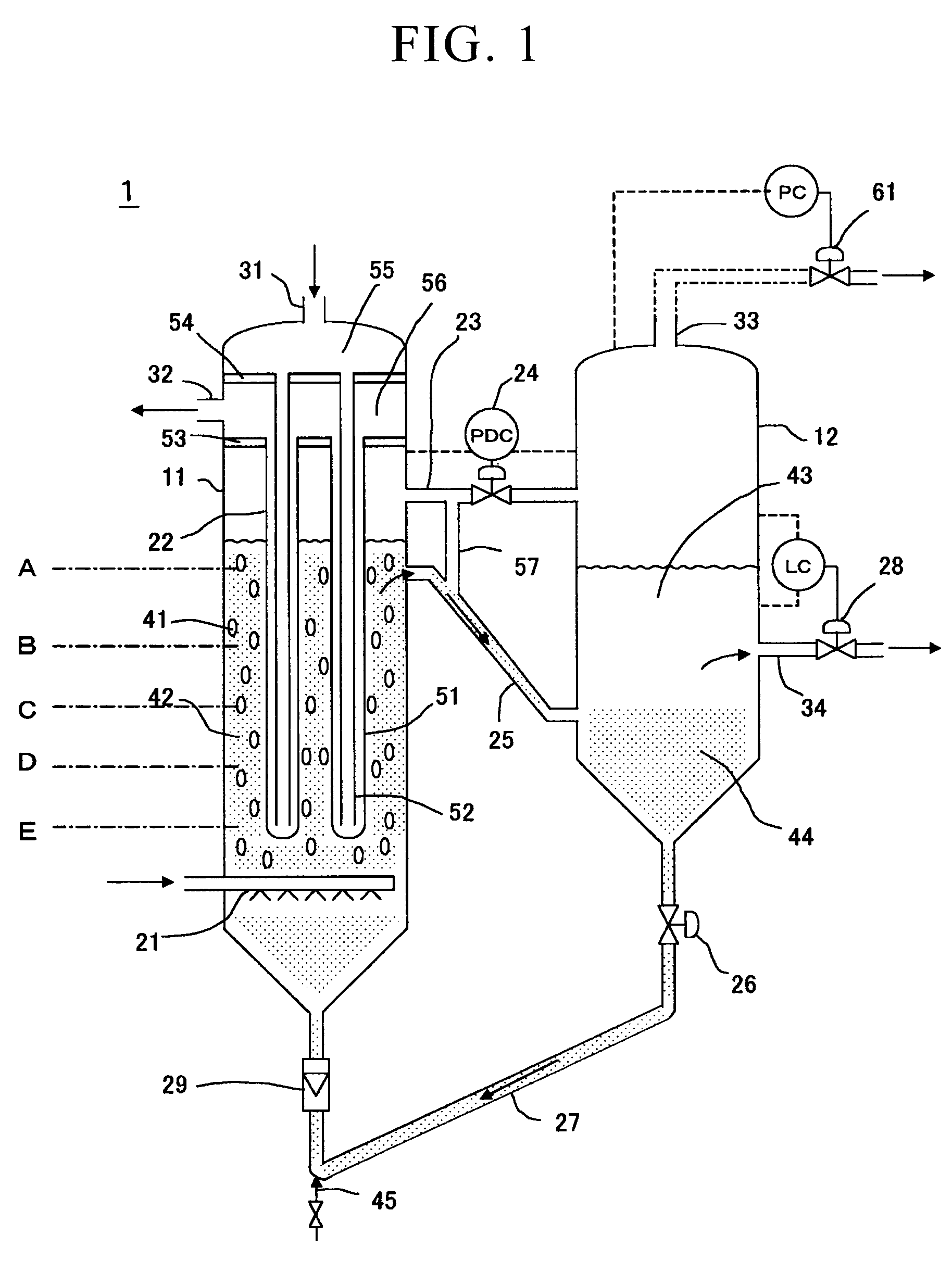 Bubble column-type Fischer-Tropsch synthesis slurry bed reaction system