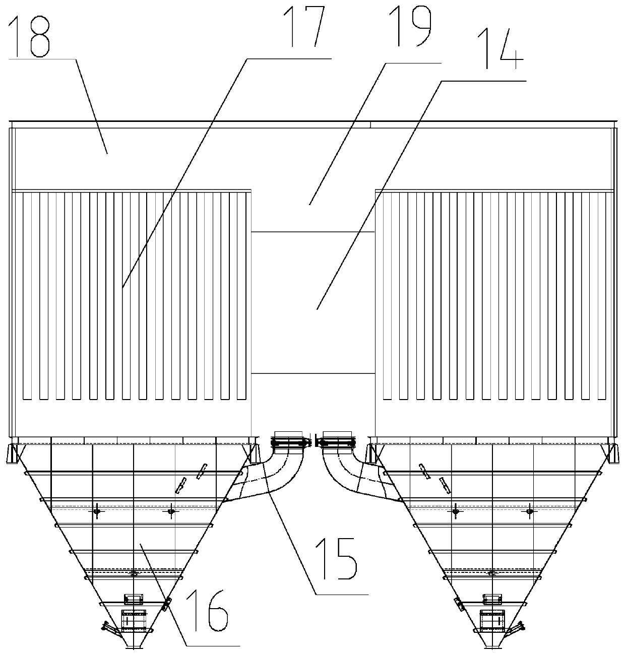 Incinerator flue gas multi-pollutant dry-type purification process and device