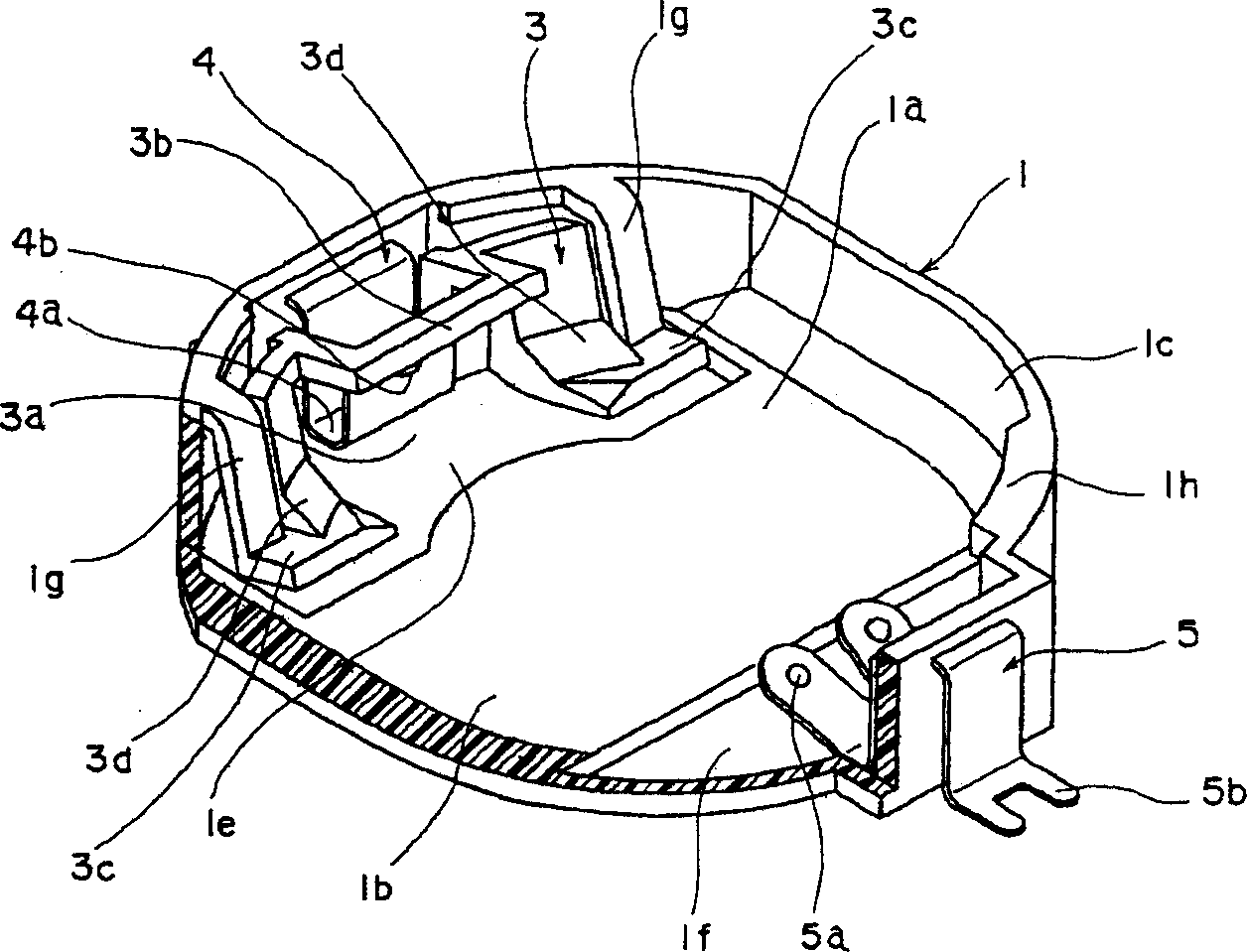 Battery holding unit