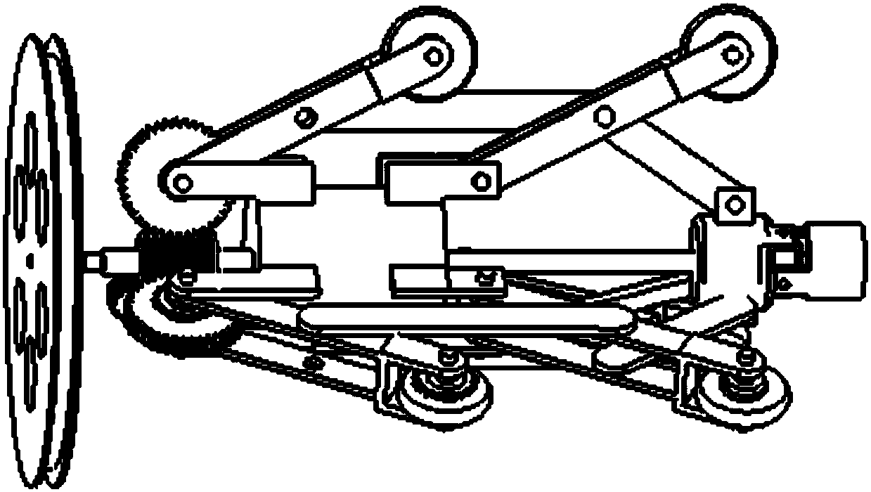 Pipeline cleaning robot capable of adapting to change of different pipeline diameters and method