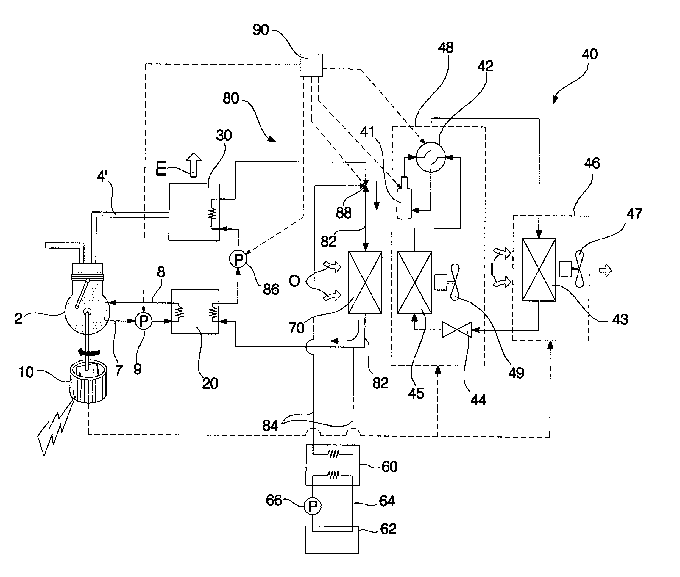 Electricity generating and air conditioning system with water heater