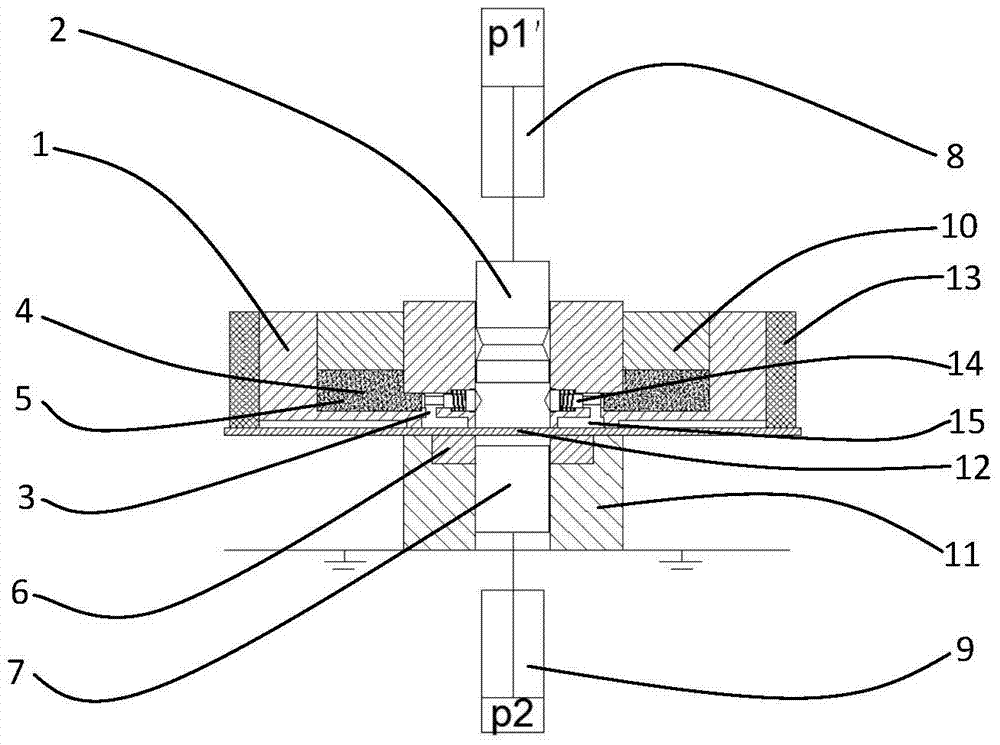 Cryogenic punching and shearing forming device and forming method for blank holder ring of micro-small workpiece