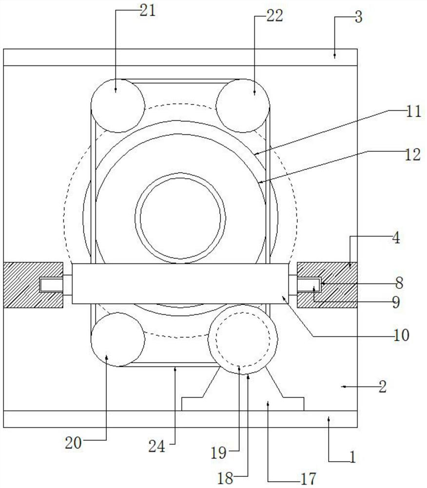 Water conservancy engineering pipeline outer surface rust removal device with positioning performance