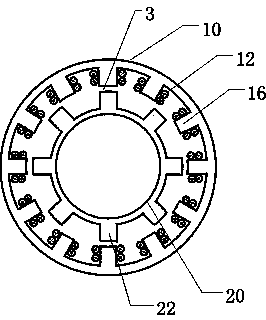 Magnetic suspension axial flow type spiral driving device