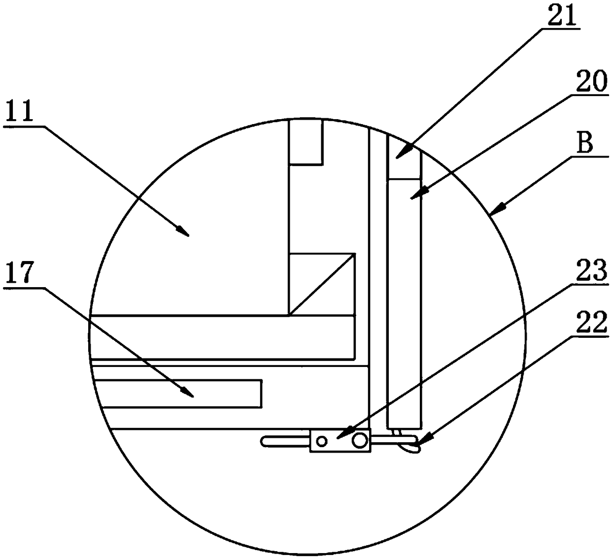 Projector for matrix system and adjusting method