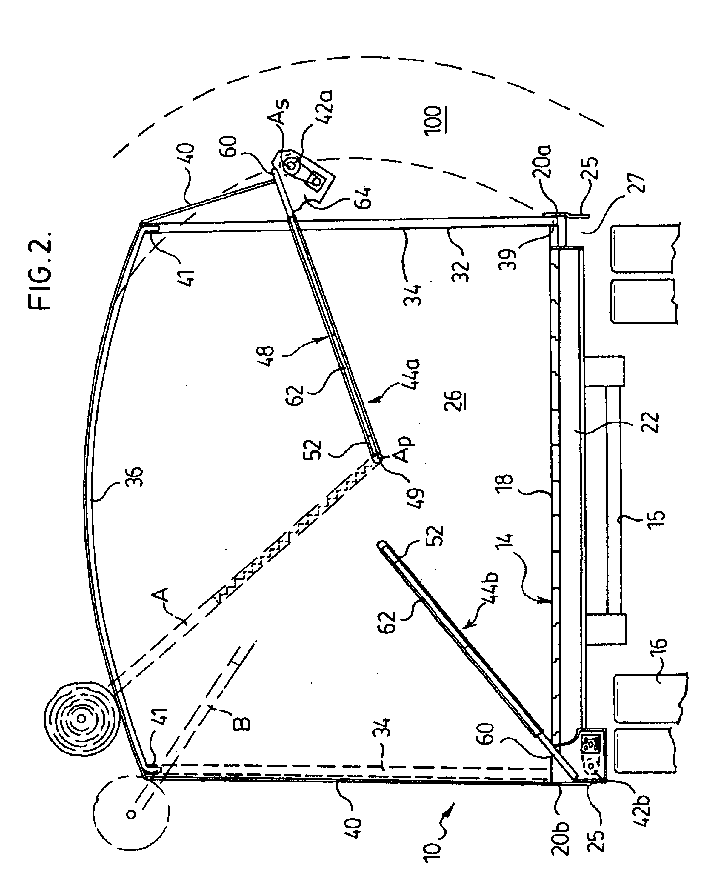 Retractable truck tarpaulin system