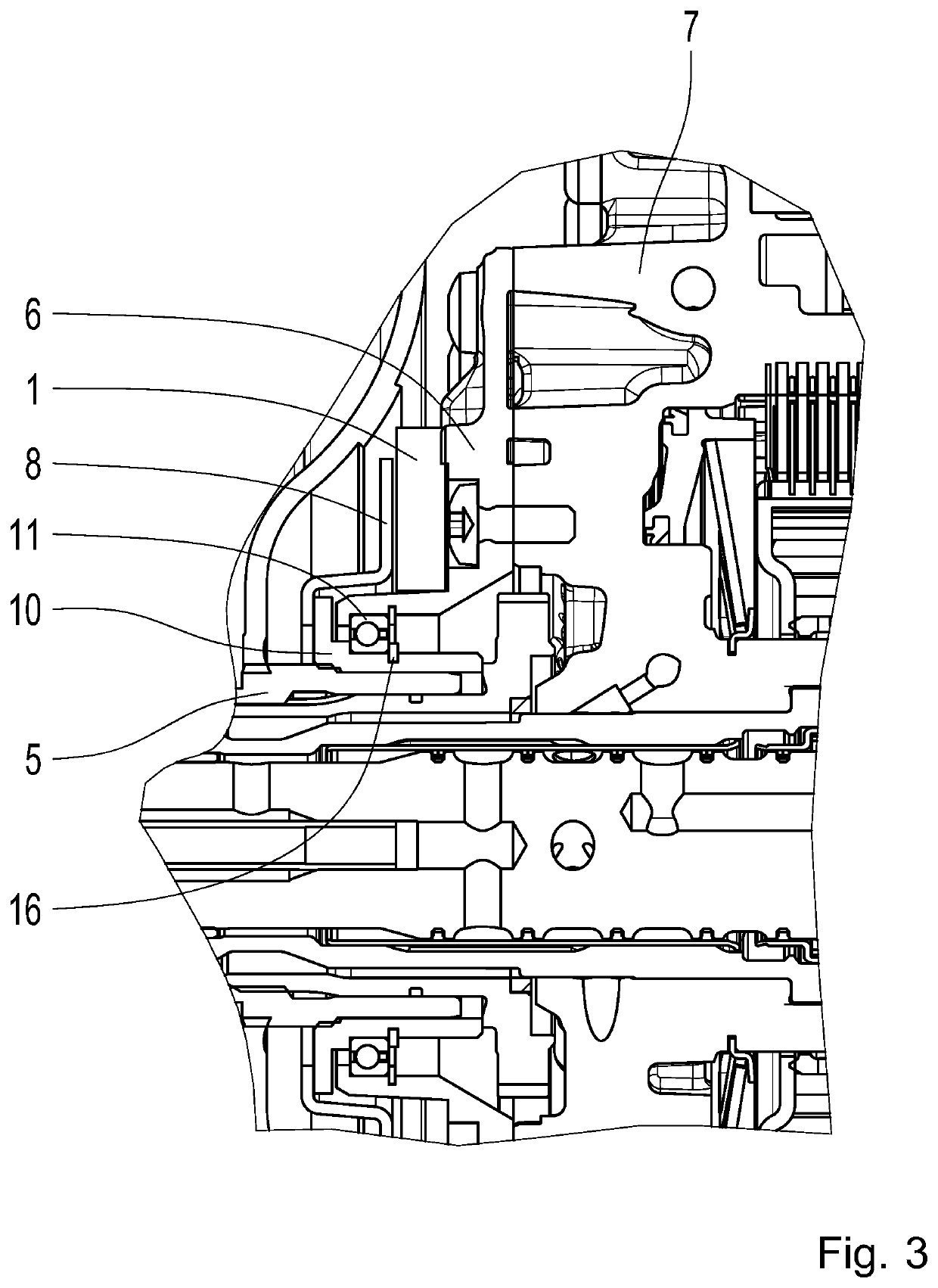 Arrangement of a Rotor Position Sensor