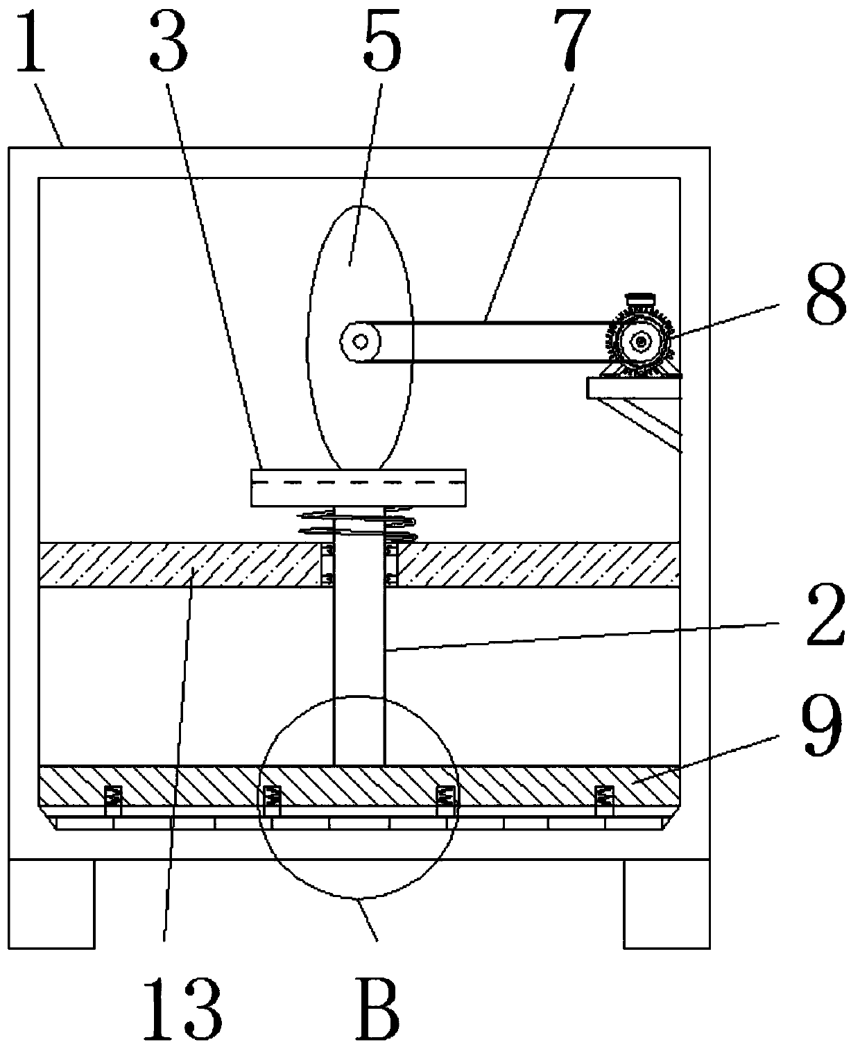 Mashing device for producing and processing traditional Chinese medicinal materials