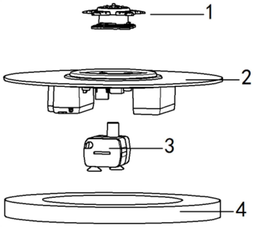 Multifunctional fountain with lamp