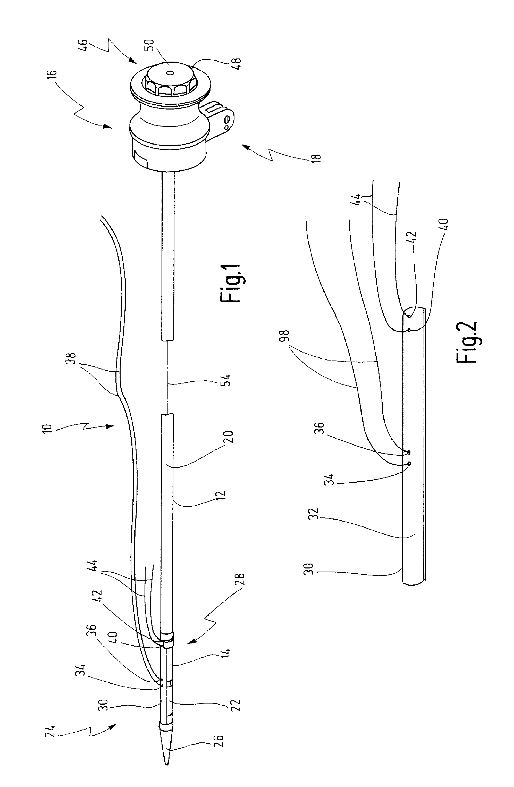 Device for inserting at least one anchor piece into a hollow space of a living being