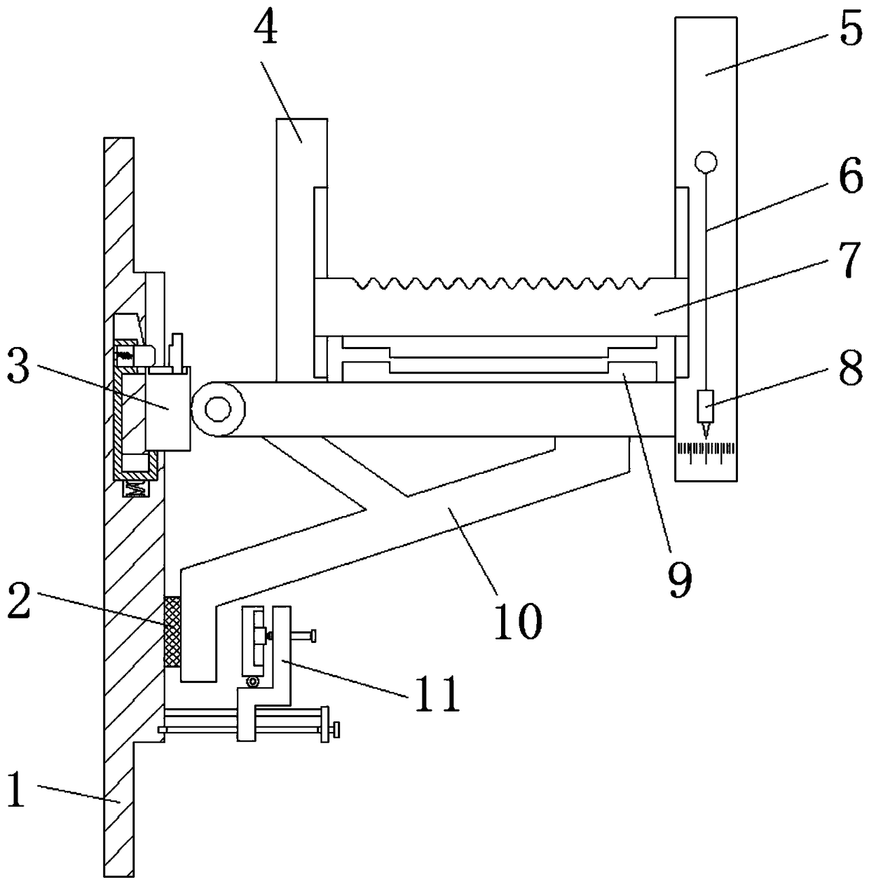 Load-bearing hanging rack convenient to install for civil engineering construction