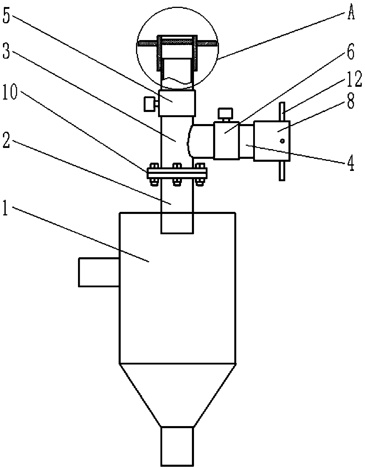 Cyclone separator for granular wood fiber separation