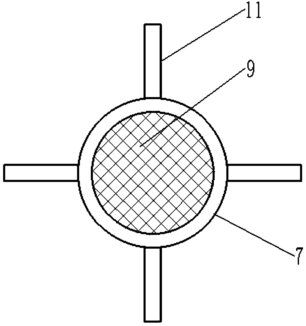 Cyclone separator for granular wood fiber separation