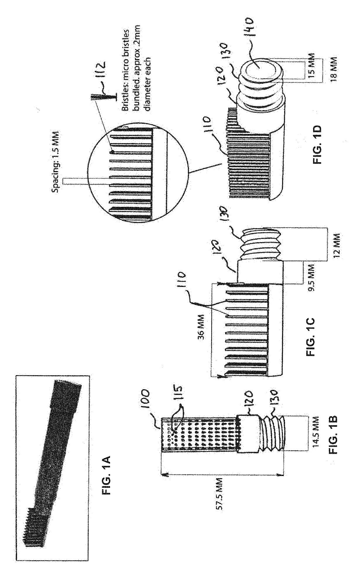 Modular hair brush dispensing styling products