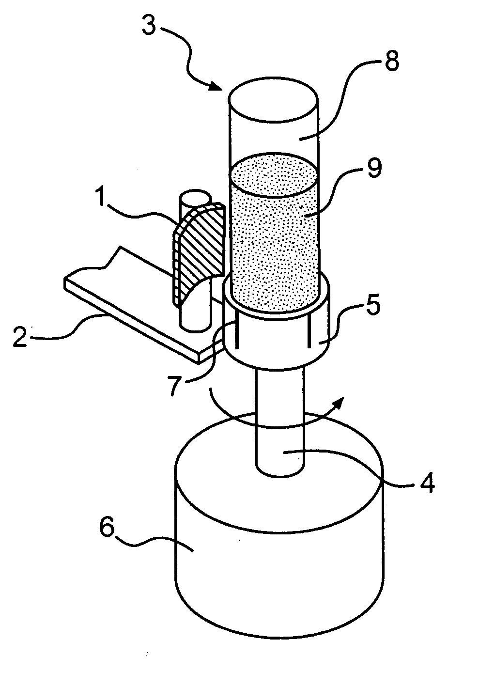 Apparatus for processing magnetic particles