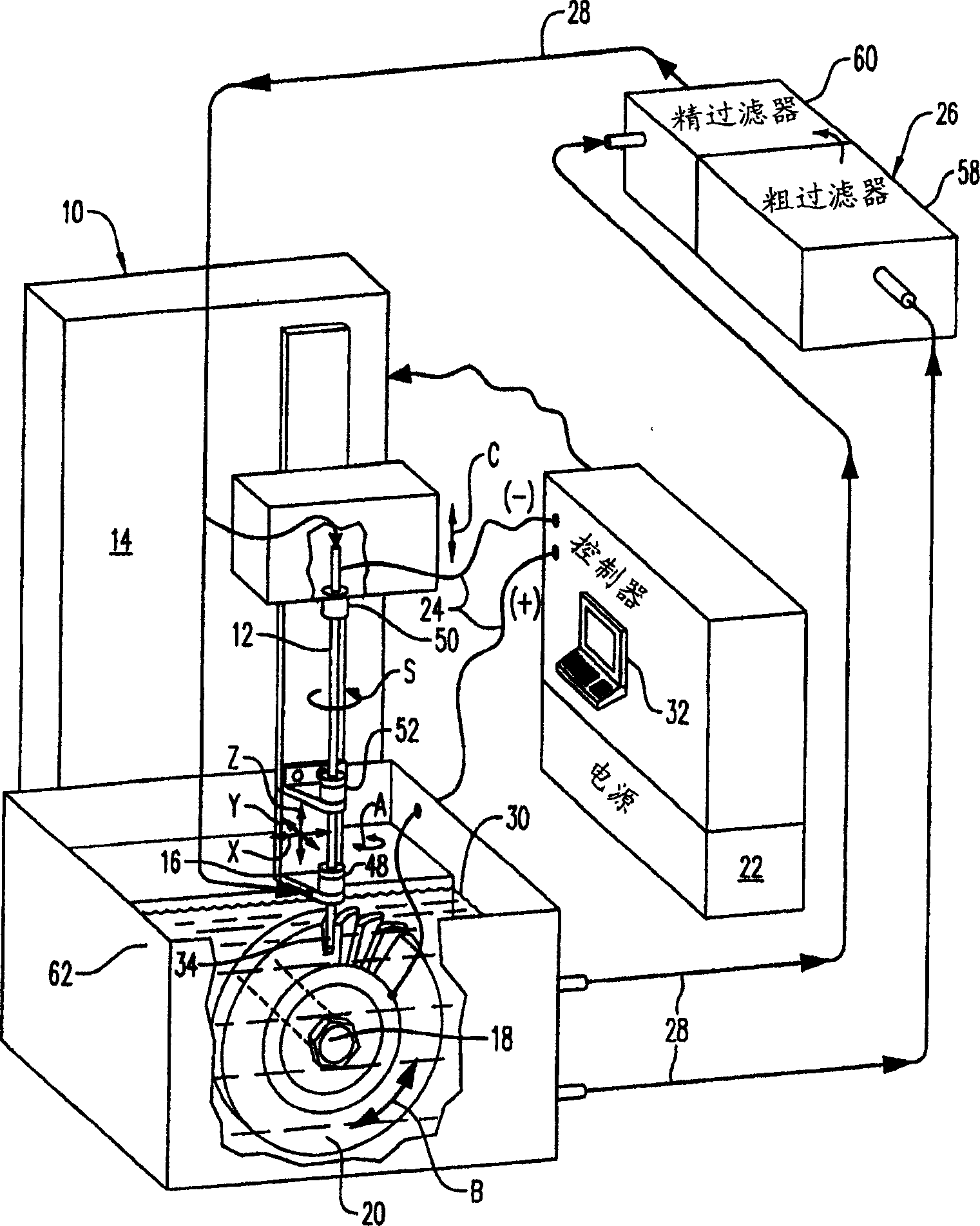 Distributed arc electroerosion