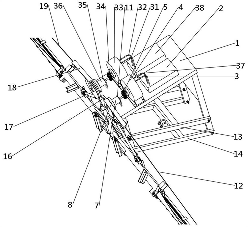 Boom arm balance control device and control method for high ground clearance boom sprayer