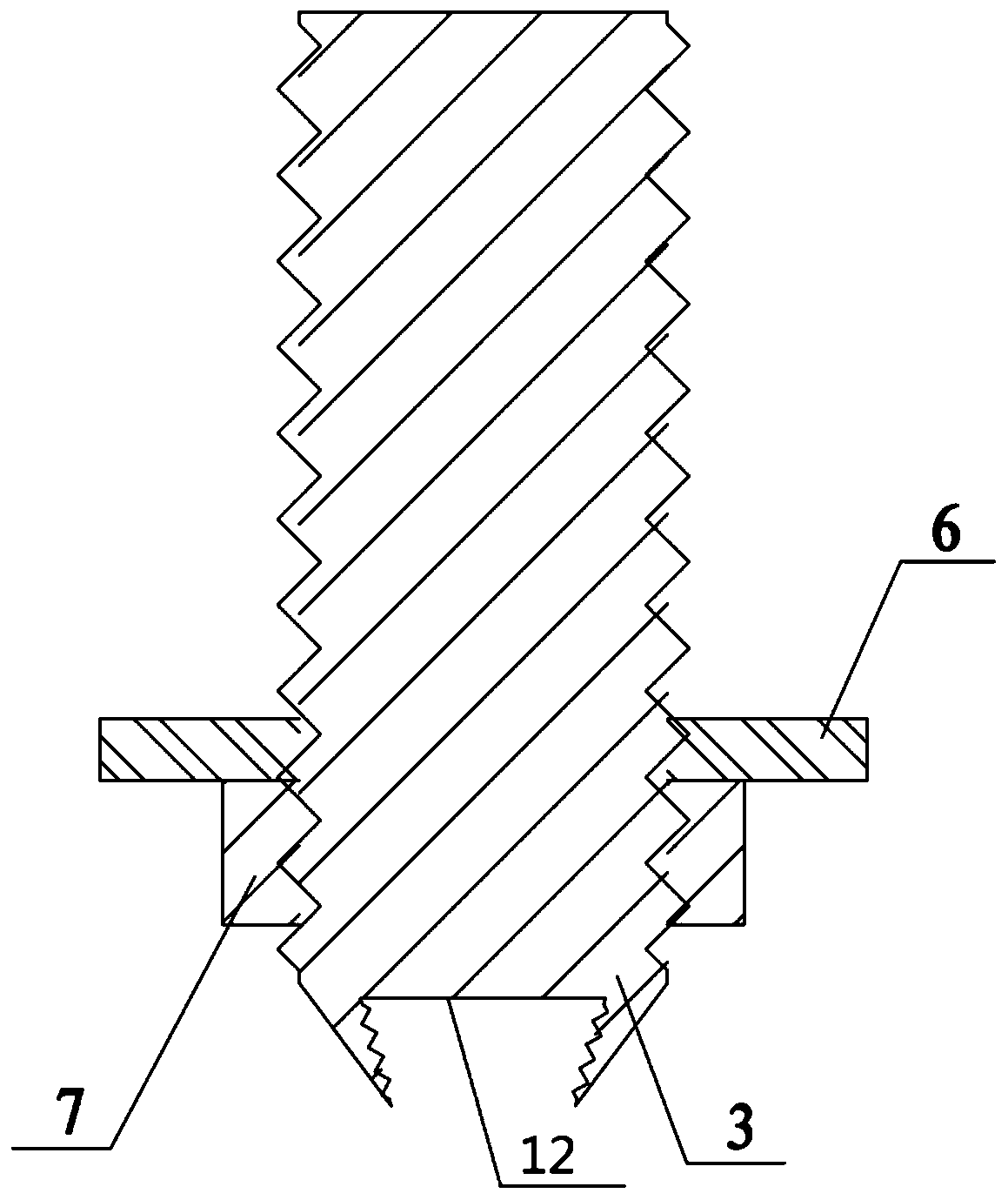 Tunnel embedded groove mold locking device