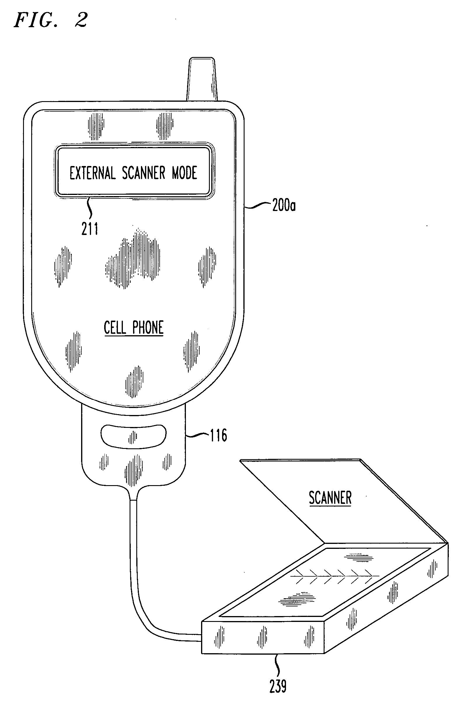 Cellular telephone based document scanner