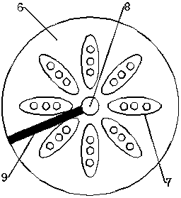 Three-barrel compound scraper planter