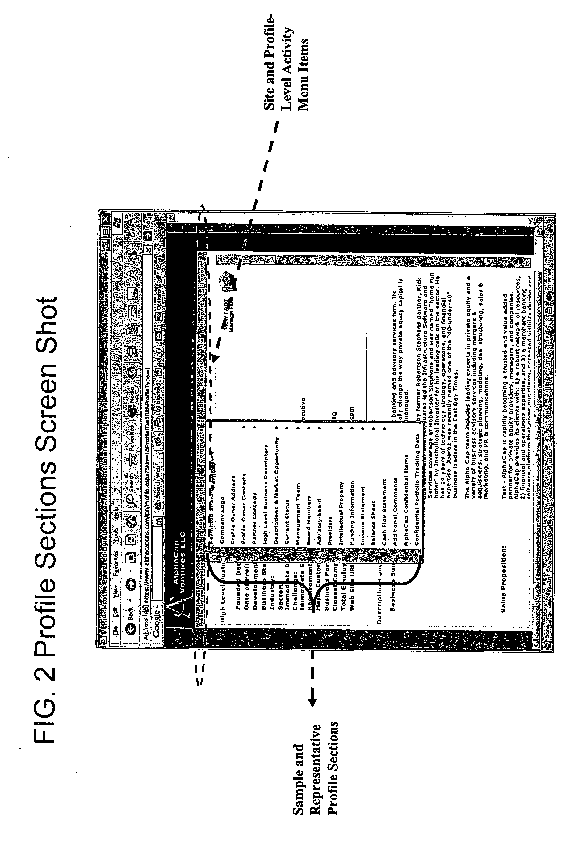 Private entity profile network