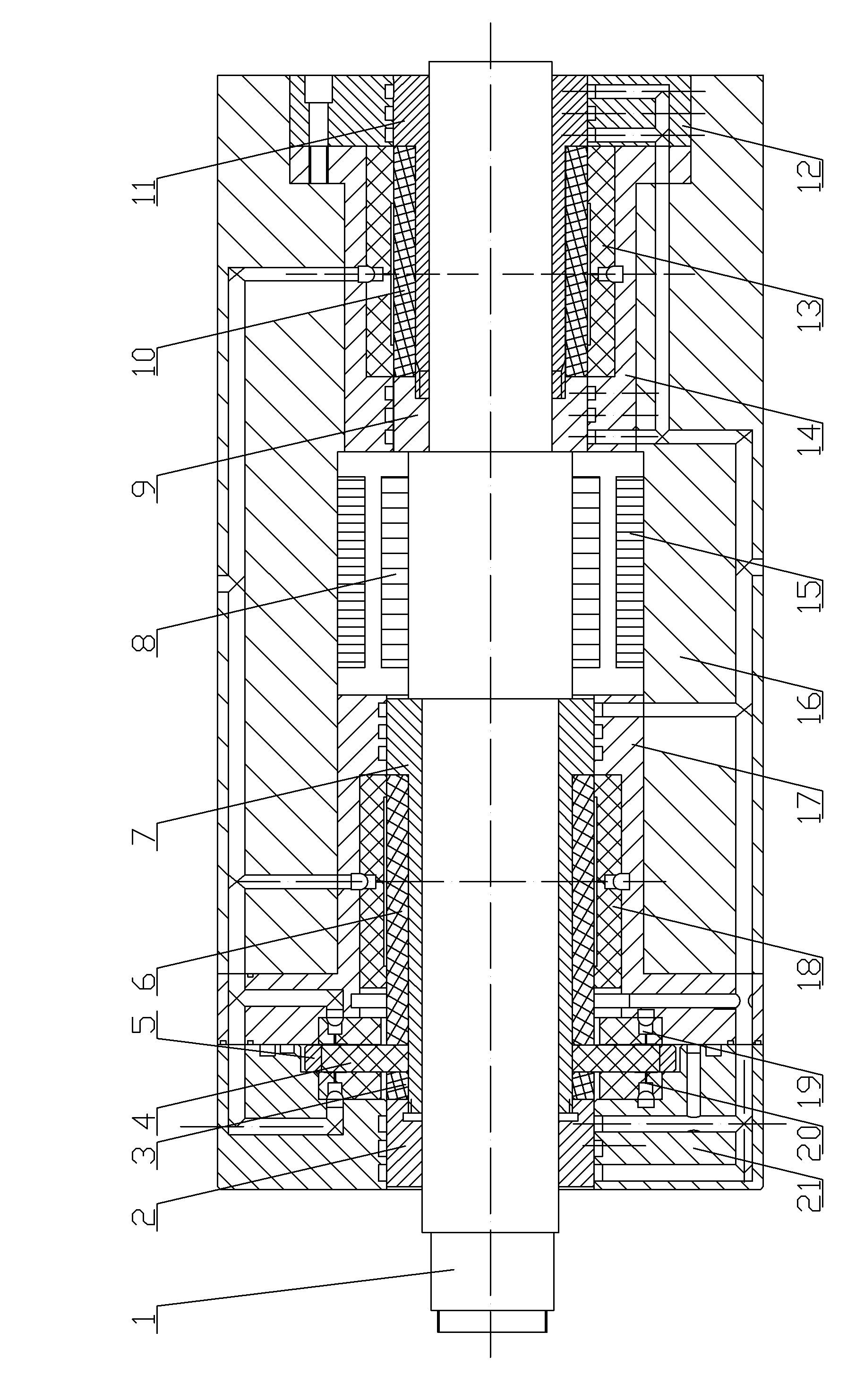 A precision dynamic and static pressure ceramic spindle device